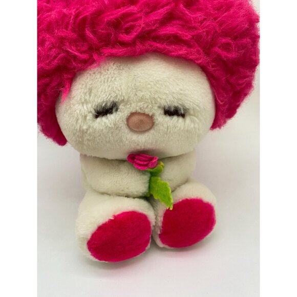 Rare 1984 Frou Frou Pink with Rose Plush: Vintage 80s Collectible from Fun Farm - Picture 6 of 8